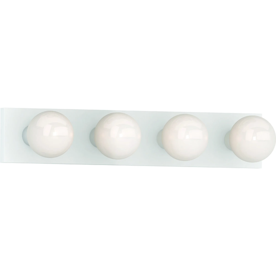 Volume Lighting 4-Light White Vanity