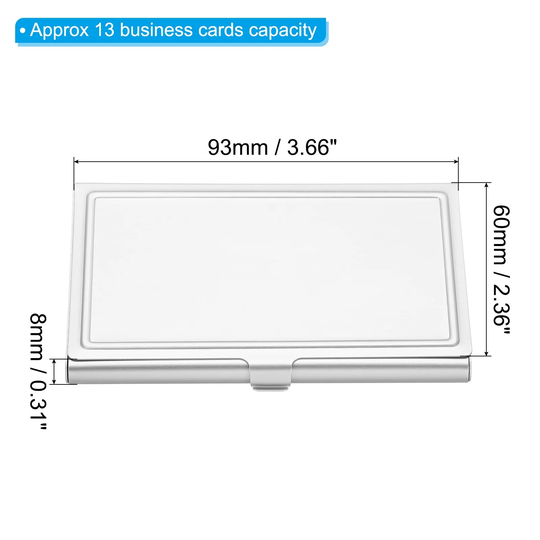 Business Card Holder Aluminum Pocket Slim Name Cards Protector Case