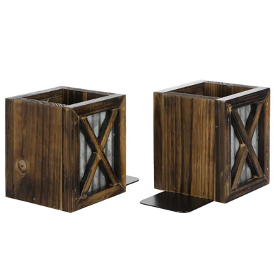 Farmhouse Pen Holder Bookends