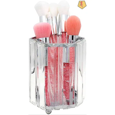 Crystal Makeup Brush Holders Pen Holder Cosmetic Storage Holder Beauty Brush Holder Office Desk Organizer