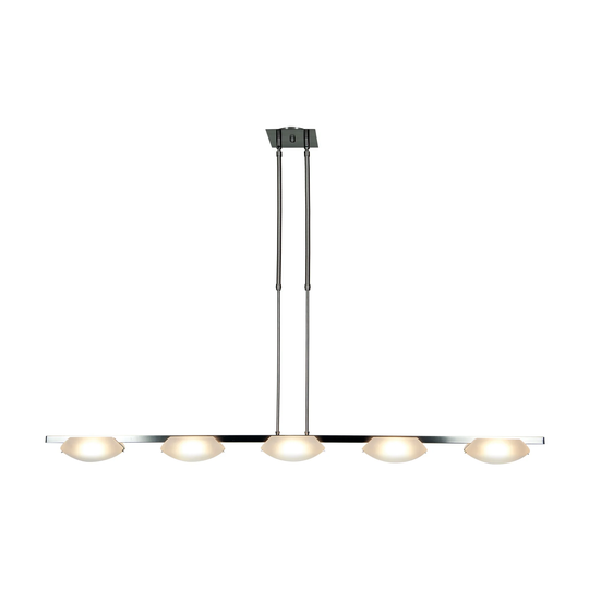 Access Lighting Nido 5 Light 54" Wide Convertible Fixture with Frosted