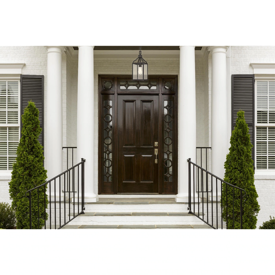 Westinghouse Cardinal One-Light Outdoor Pendant, Oil Rubbed Bronze Finish with Highlights with Clear Seeded Glass - 1-Light