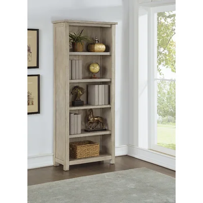Rustic Open Wood Bookcase, Bookcase Shelves, Office Storage, Light Brown