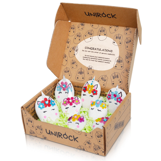 Unirock - Pet Unicorn Rock Decorating Kit Easy Diy Kids Arts & Crafts Kits Party Favors