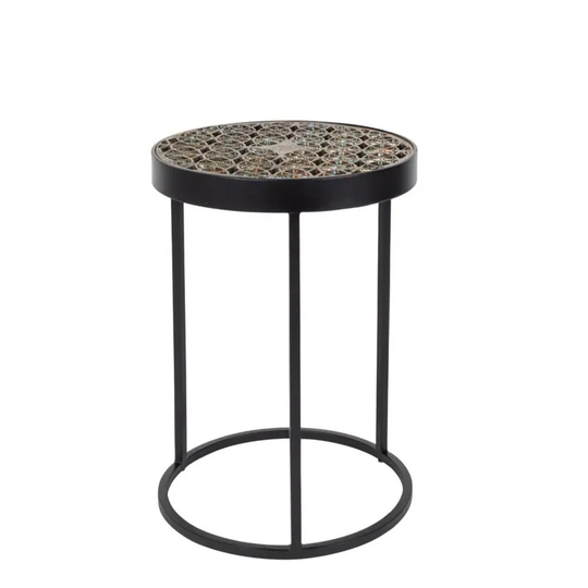 Dutchbone Sari Geometric Pattern Top Accent Table