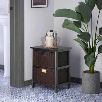 Clardy Storage Rack With 2 Foldable Baskets