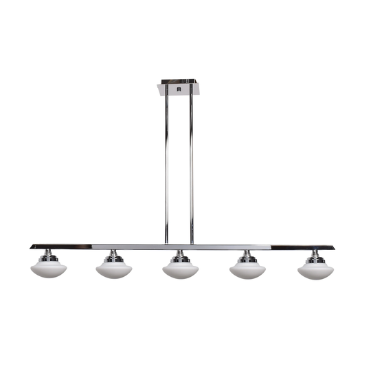 Access Lighting Atomiser 5-light LED Chrome Pendant with Opal Glass Shade