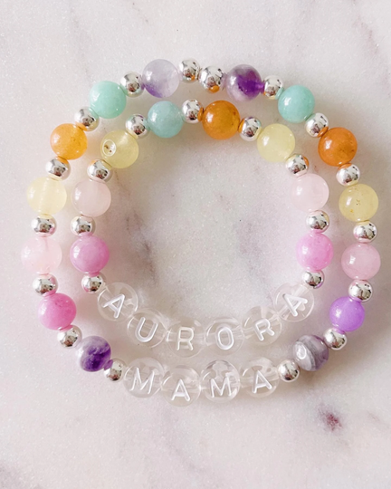 More Colors Matching Mama Mini Bracelets, Mother & Daughter Bracelet For & Daughter, Gift