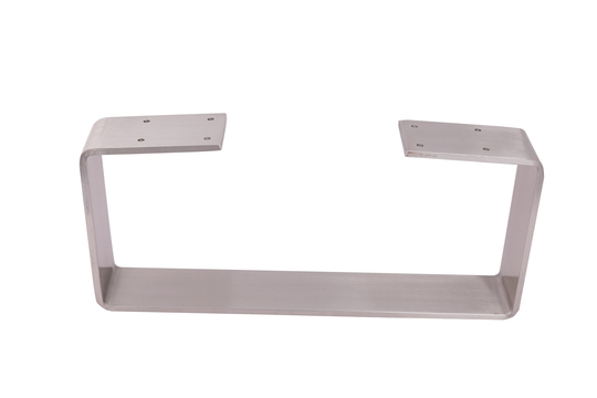1Pc X 6"Coffee Table Leg, U Shaped Brush Nickel Heavy Duty Solid Steel Table Leg, Cabinet Leg, Sofa Leg, Brush