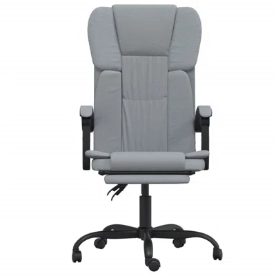 Red Barrel Studio® Reclining Office Chair Light Gray Fabric