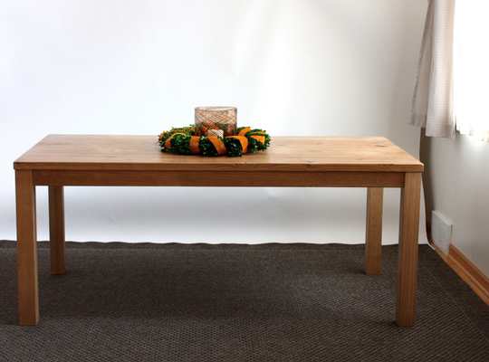 Farmhouse Parsons Dining Table // Reclaimed Wood Table, Shipping Included
