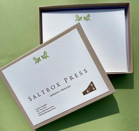 Adirondack Chairs, Correspondence Cards