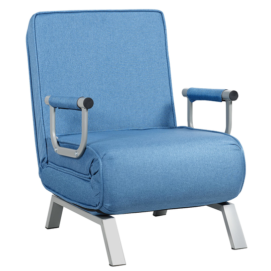 5-Position Adjustable Folding Sofa Chair Firm Full Padded Lounger Recline