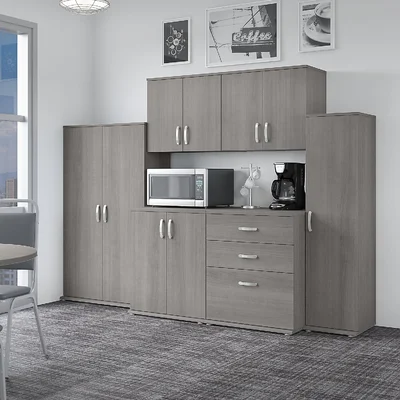 Universal Storage 108W 6 Piece Modular Storage Set with Floor and Wall Cabinets