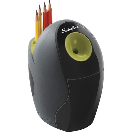 Swingline?" Personal Electric Pencil Sharpener, Graphite/Green, 2-Year Warranty
