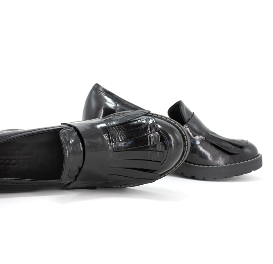 Women's Penny Loafer With Tassel, Black Patent Leather Shoes For Womens, Loafer Heels, Loafer Platform, Loafer Tassel, 70S Shoes, Custom