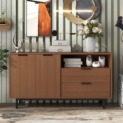 58" Wide 2 Drawer Sideboard