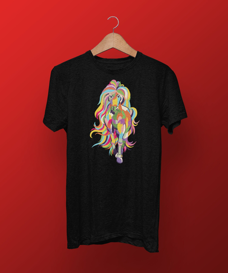 Colorful Rainbow Horse Shirt, Graphic Tee Funny Gift