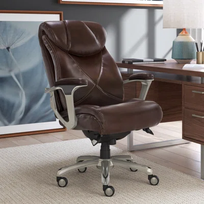 Cantania La-Z-Boy Executive Office Chair with AIR Lumbar Technology and Memory Foam Cushions