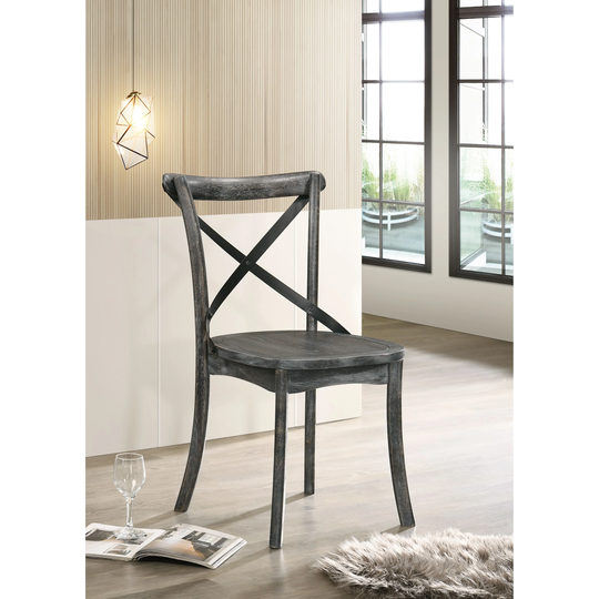Kendric Side Chair (Set-2), Rustic Gray