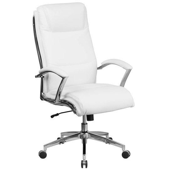 High Back Designer Smooth Upholstered Executive Swivel Office Chair