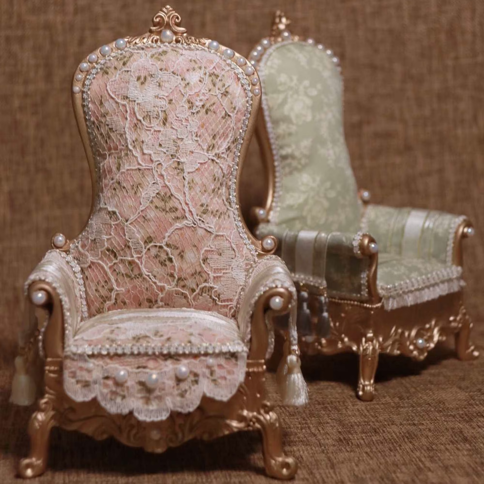 6 Color Vintage Doll Furniture Sofa Bjd Accessories For Blythe Ob22 Ob26 1/6 Bjd Doll, Bjd Miniature 16 Scale Dolls