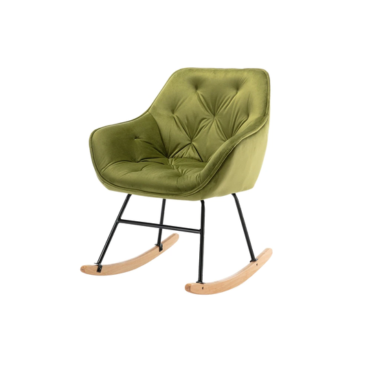 Green Comfortable Rocking Chair Accent Chair Living Room