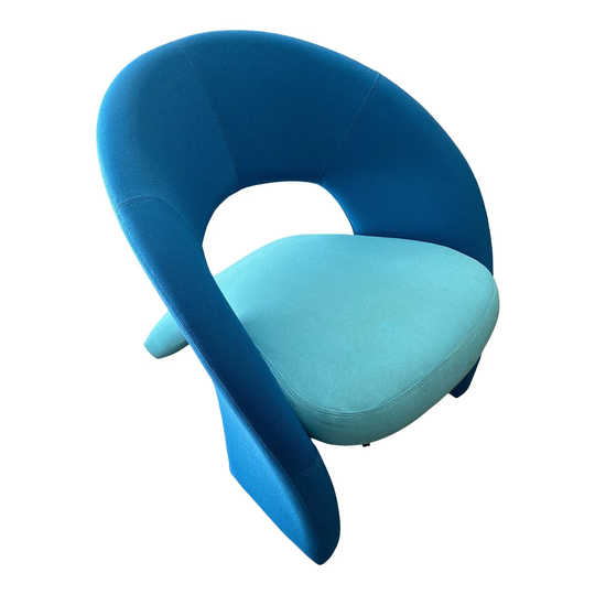 1960S Vintage Sculptural Blue Pierre Paulin Style Chair