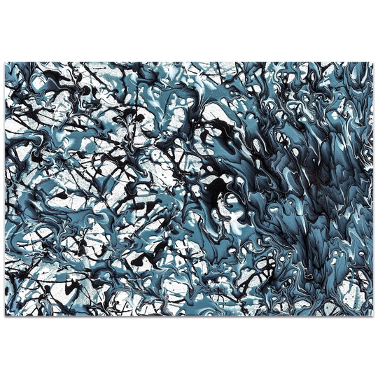 Jamie Anton 'Days of Grey 5' 32in x 22in Abstract Wall Art on Plexiglass - Multi-Color