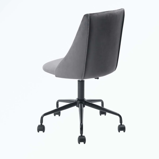 Adjustable Velvet Upholstered Home Office Chair