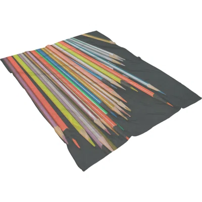 Games Colored Pencils 13 Throw Blanket