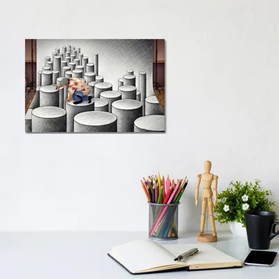 Pencil vs. Camera 75 (In the Making) by Ben Heine - Graphic Art Print