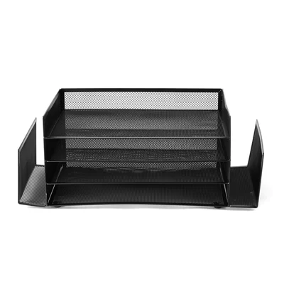 Sandiford Paper Organizer with 2 Side Storage Compartment