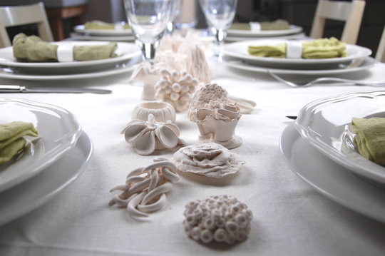Tablescape Coral Reef Sculptures - Hamptons Decor, Ocean Art, Table Decorations Centerpiece, Coastal Table, Chic, Beach House Art