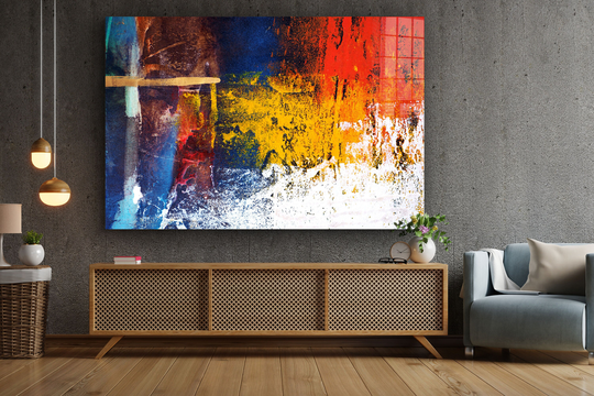 Painting Color Art, Canvas & Tempered Glass Decor Room Mother's Day