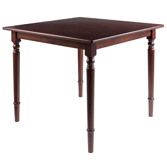 Mornay Square Dining Table, Walnut - 35.91 x 35.91 x 30.08 inches
