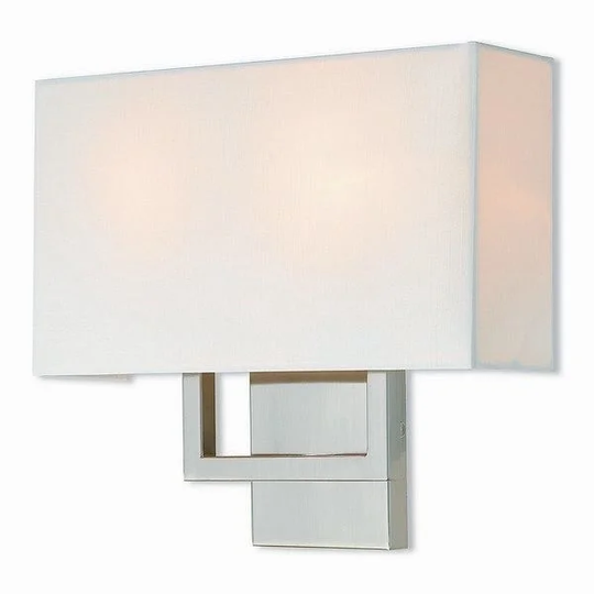 Livex Lighting 50990-91 Pierson Brushed Nickel 2-light Wall Sconce - Silver