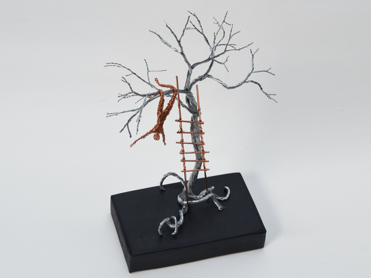 Tree Sculpture, Original Sculpture Art, Art Table Top Decor, Houswarming Gift, Of Life, Spiritual Home Decor, Wire
