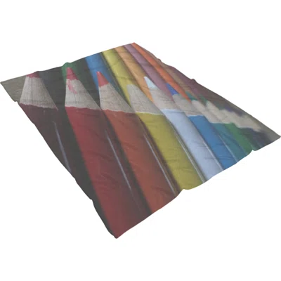 Games Colored Pencils 26 Throw Blanket