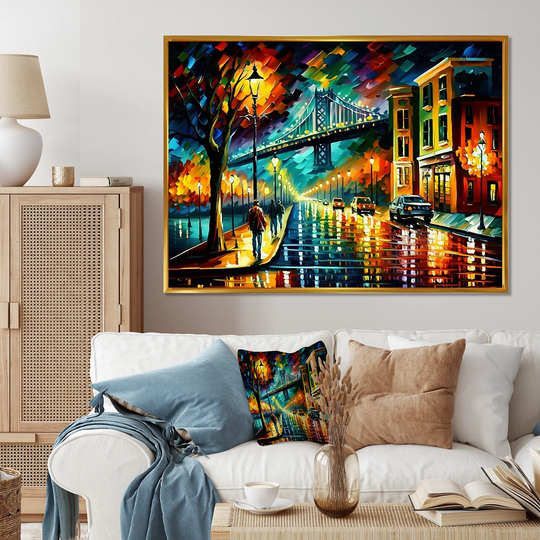 Designart 'Colorful San Francisco II' Cityscapes Framed Canvas Art Print