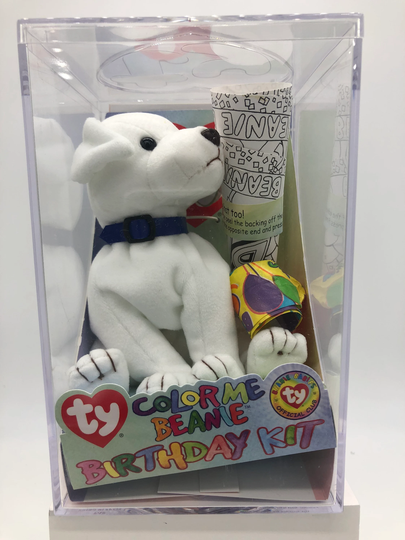 Color Me Beanie Birthday Dog, Ty Baby