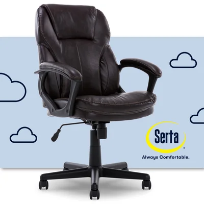 Serta Mitchell Ergonomic Manager's Office Chair, Roasted Chestnut Brown