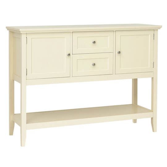 Wooden Sideboard Buffet Console Table w/ Drawers and Storage - 46" x 15" x 34" (L x W x H)
