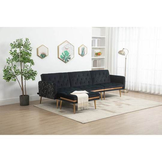 Accent Sofa Sectional Sofa Metal legs for Living Room Sofa Black