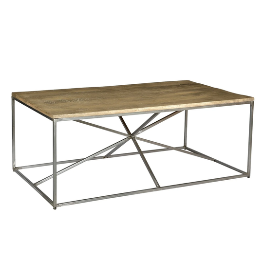Bengal Manor Asterisk Cocktail Table with Mango Wood Top