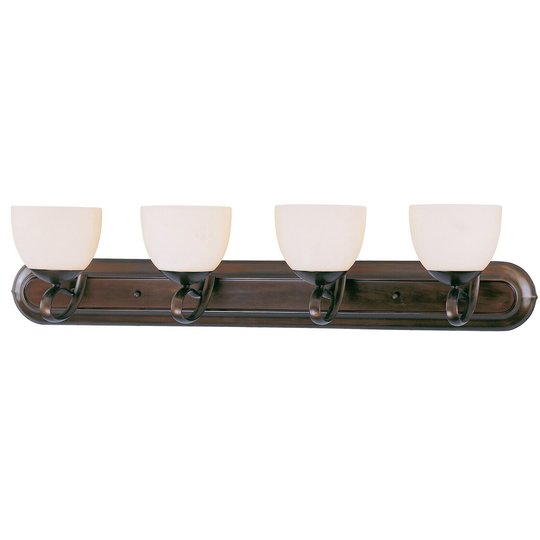 Classic Lighting 9" Glass & Steel 4 Light Vanity from the Odyssey