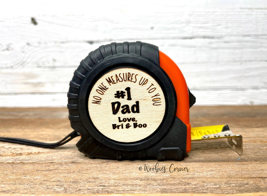 Personalized Tape Measure, Fathers Day Gift Personalized, Tools With Quote, No One Measures Up Measuring