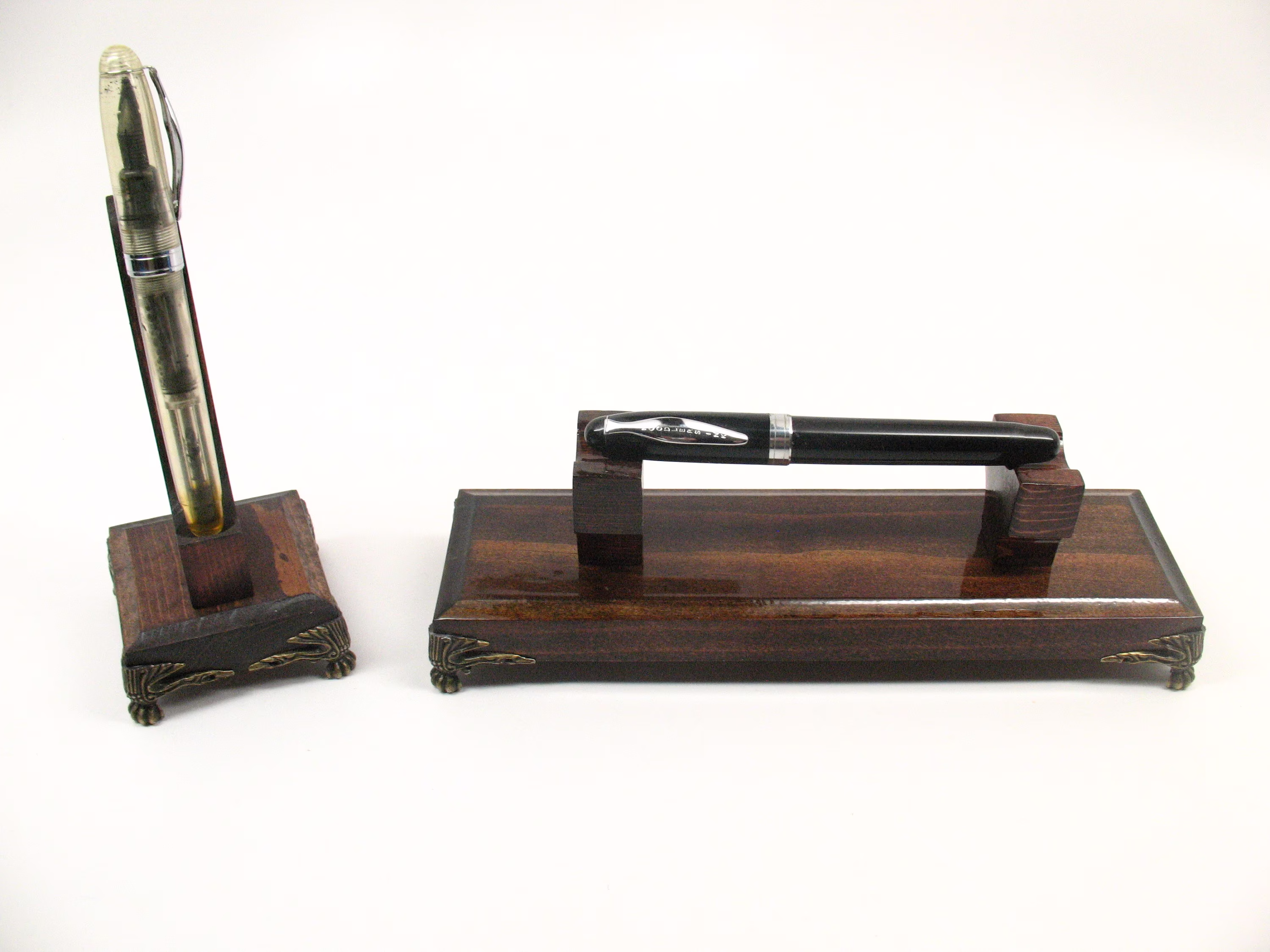 Fountain Dip Pen Stand Pencil Desktop Holder Display Holds 2 Pens #521