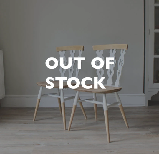 Pair Of Ercol Fleur De Lys Dining Chairs