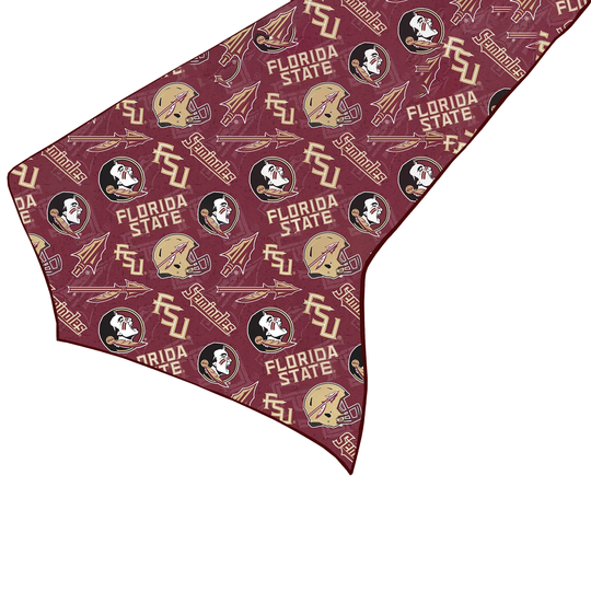 100% Cotton Table Runner Fsu Seminoles College Sports Team Home Décor